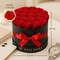 20 Preserved Roses, Forever Flowers for Delivery in Designer Round-Shaped Box